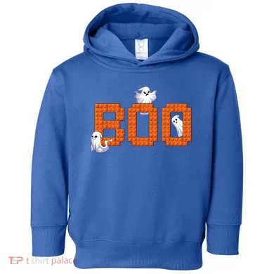 Halloween Master Builder Boo Ghost Building Blocks Bricks Toddler Hoodie