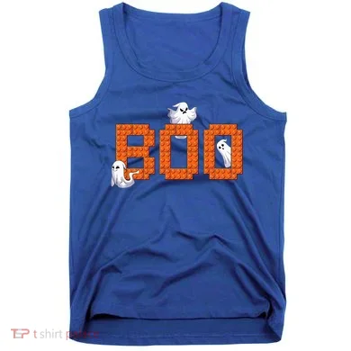 Halloween Master Builder Boo Ghost Building Blocks Bricks Tank Top