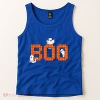 Halloween Master Builder Boo Ghost Building Blocks Bricks Tank Top thumb 2