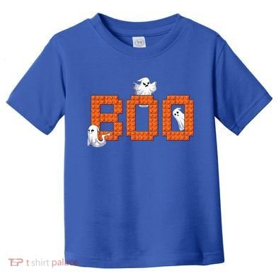 Halloween Master Builder Boo Ghost Building Blocks Bricks Toddler T-Shirt