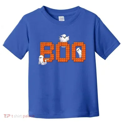 Halloween Master Builder Boo Ghost Building Blocks Bricks Toddler T-Shirt