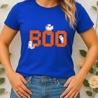 Halloween Master Builder Boo Ghost Building Blocks Bricks Women's T-Shirt thumb 2