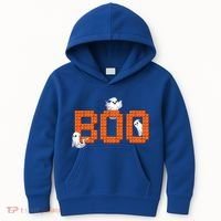 Halloween Master Builder Boo Ghost Building Blocks Bricks Kids Hoodie thumb 0
