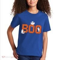 Halloween Master Builder Boo Ghost Building Blocks Bricks Kids T-Shirt thumb 2
