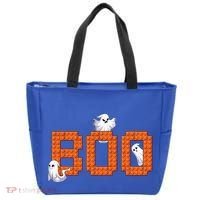 Halloween Master Builder Boo Ghost Building Blocks Bricks Tote Bag thumb 0