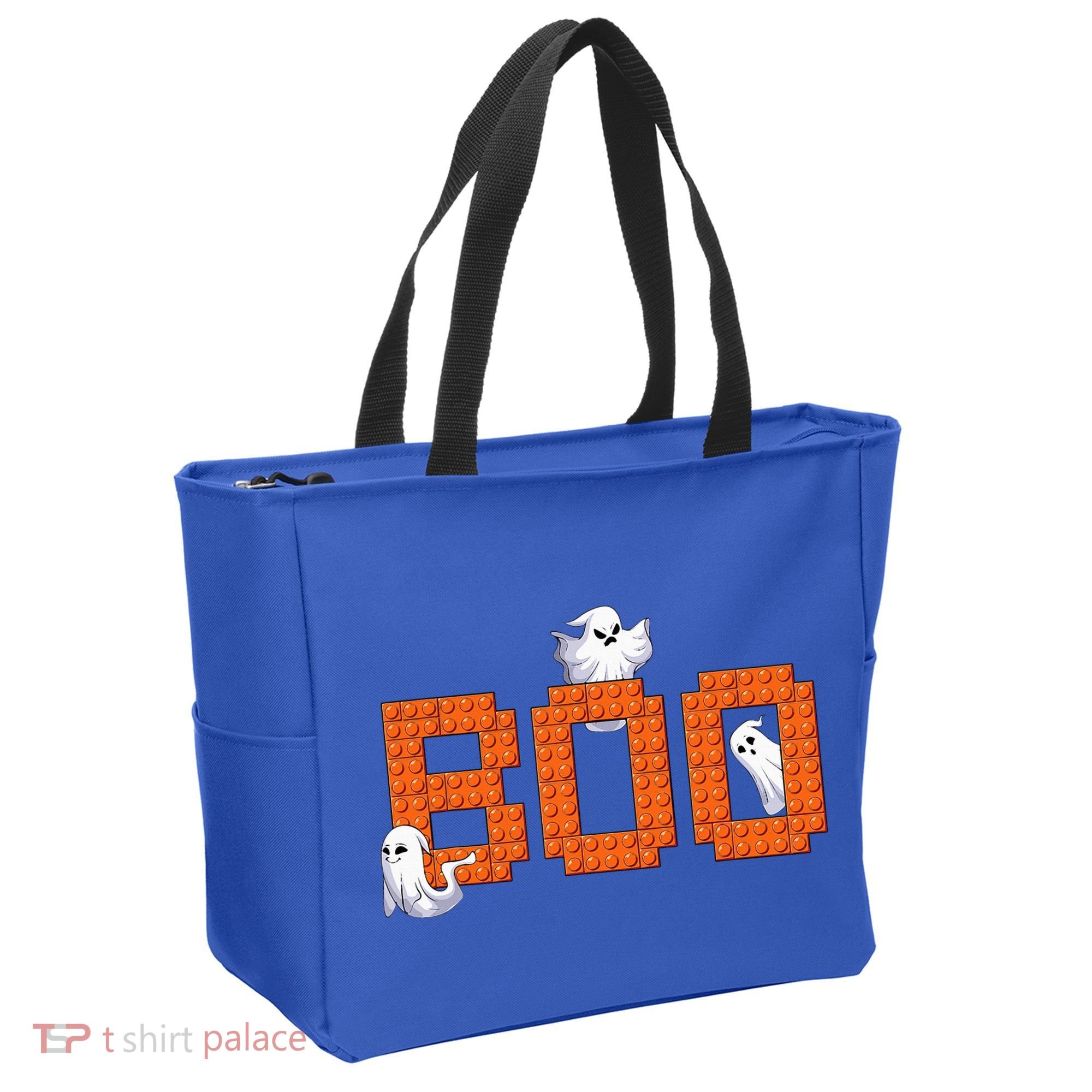 Halloween Master Builder Boo Ghost Building Blocks Bricks Tote Bag
