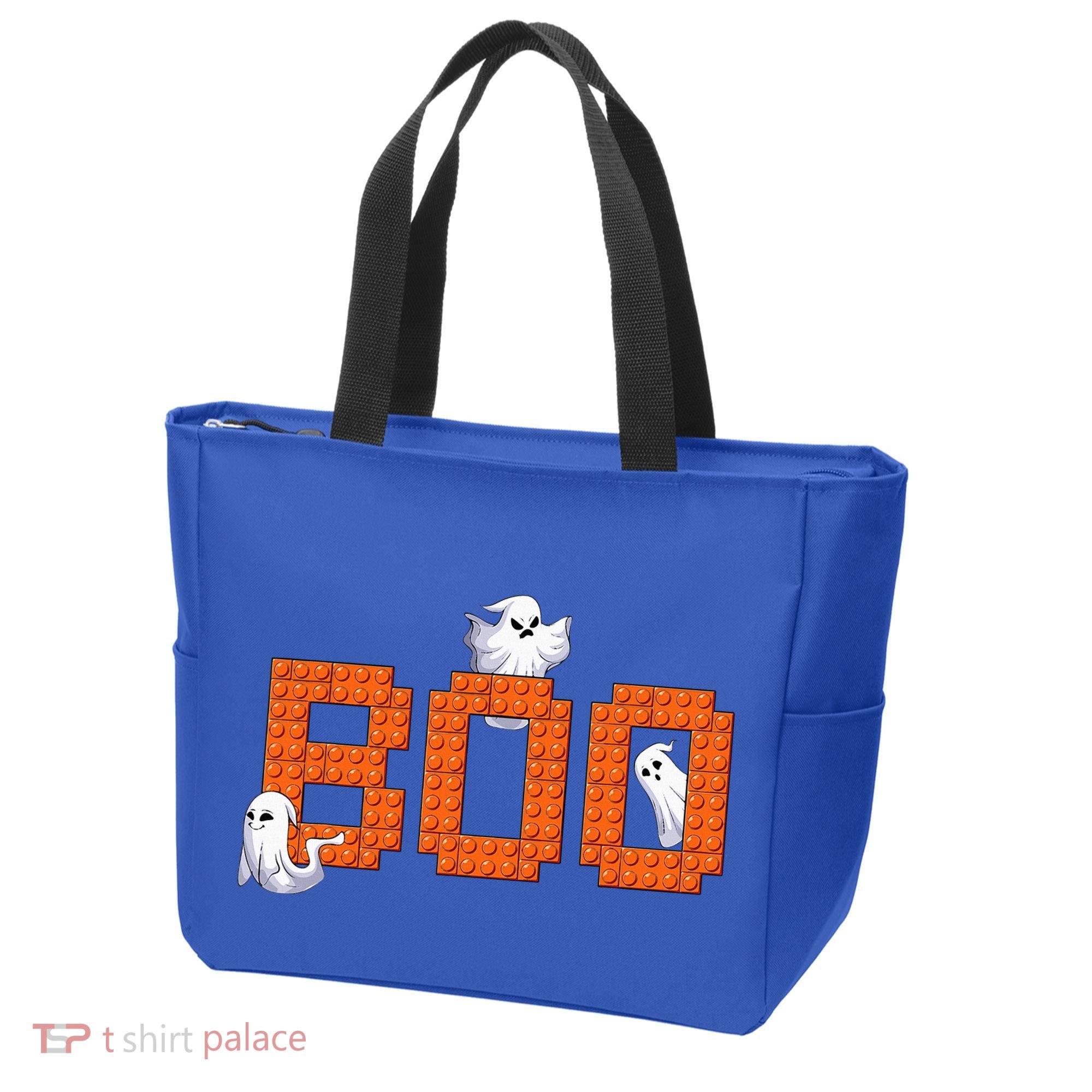 Halloween Master Builder Boo Ghost Building Blocks Bricks Tote Bag