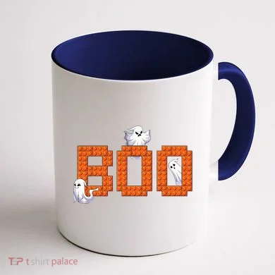 Halloween Master Builder Boo Ghost Building Blocks Bricks Coffee Mug back