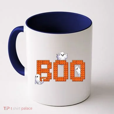 Halloween Master Builder Boo Ghost Building Blocks Bricks Coffee Mug