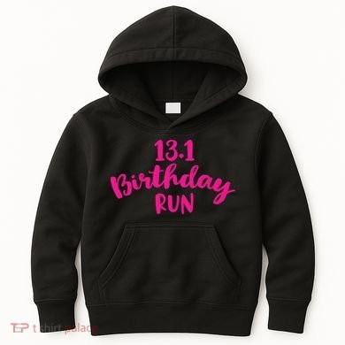 Half Marathon Birthday Runner Gift Running Kids Hoodie
