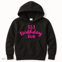 Half Marathon Birthday Runner Gift Running Kids Hoodie thumb 0