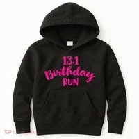 Half Marathon Birthday Runner Gift Running Kids Hoodie thumb 0
