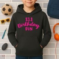 Half Marathon Birthday Runner Gift Running Kids Hoodie thumb 2
