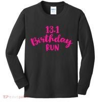 Half Marathon Birthday Runner Gift Running Kids Long Sleeve Shirt thumb 0