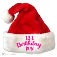 Half Marathon Birthday Runner Gift Running Santa Hat thumb 0