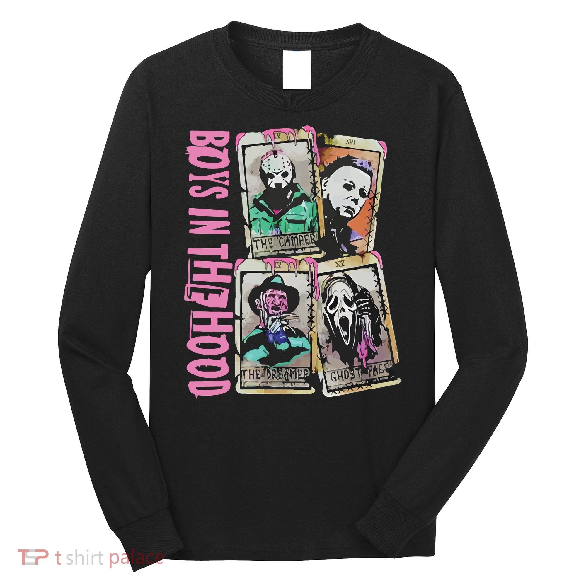 Horror Movie Boy In The Hood Long Sleeve Shirt