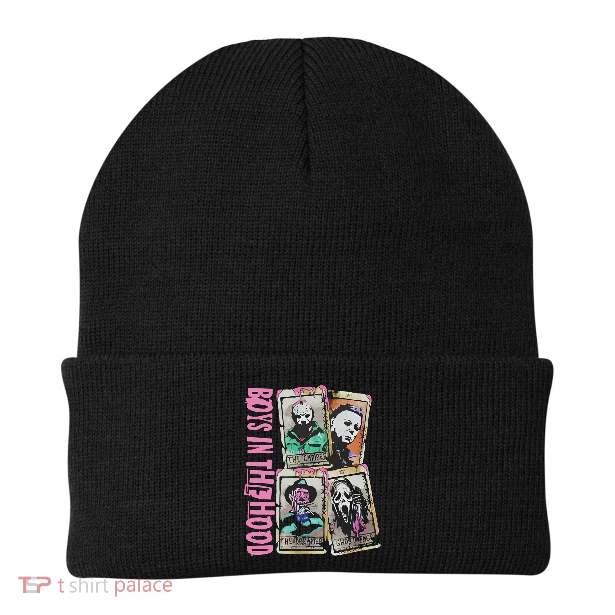 Horror Movie Boy In The Hood Beanie