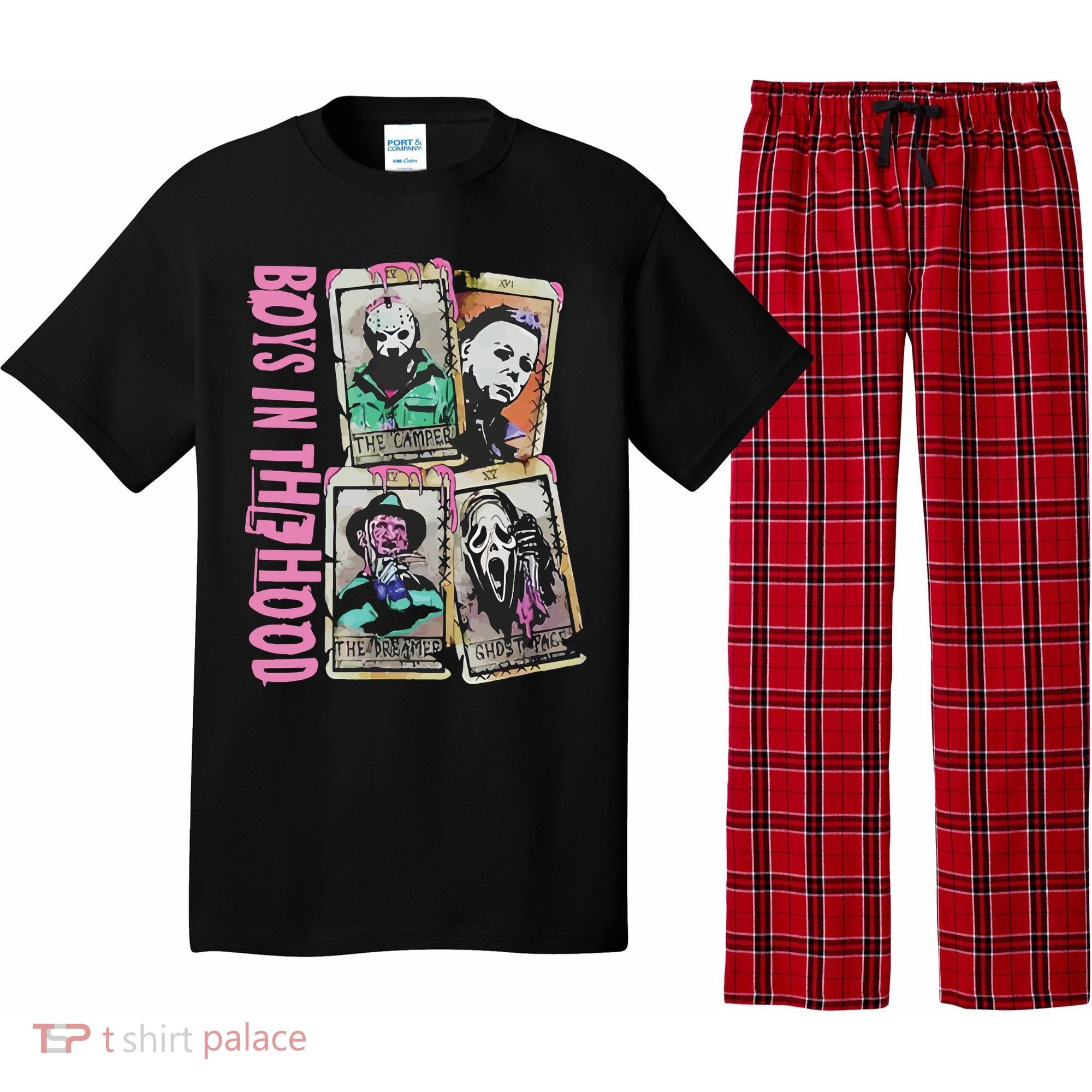Horror Movie Boy In The Hood Pajama Set