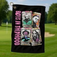 Horror Movie Boy In The Hood Golf Towel thumb 1