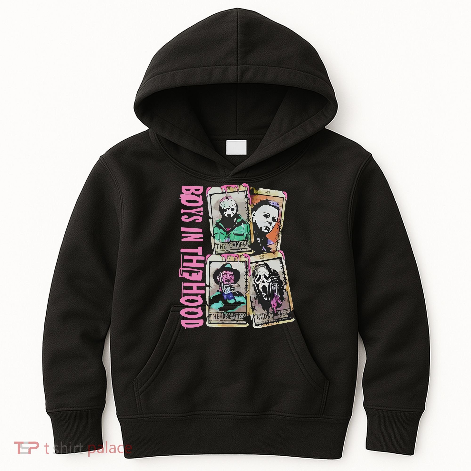 Horror Movie Boy In The Hood Kids Hoodie