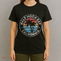 Half Moon Bay California Ca Vintage Graphic Retro 70s T-Shirt thumb 4