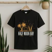 Half Moon Bay California Vintage Beach T-Shirt thumb 2