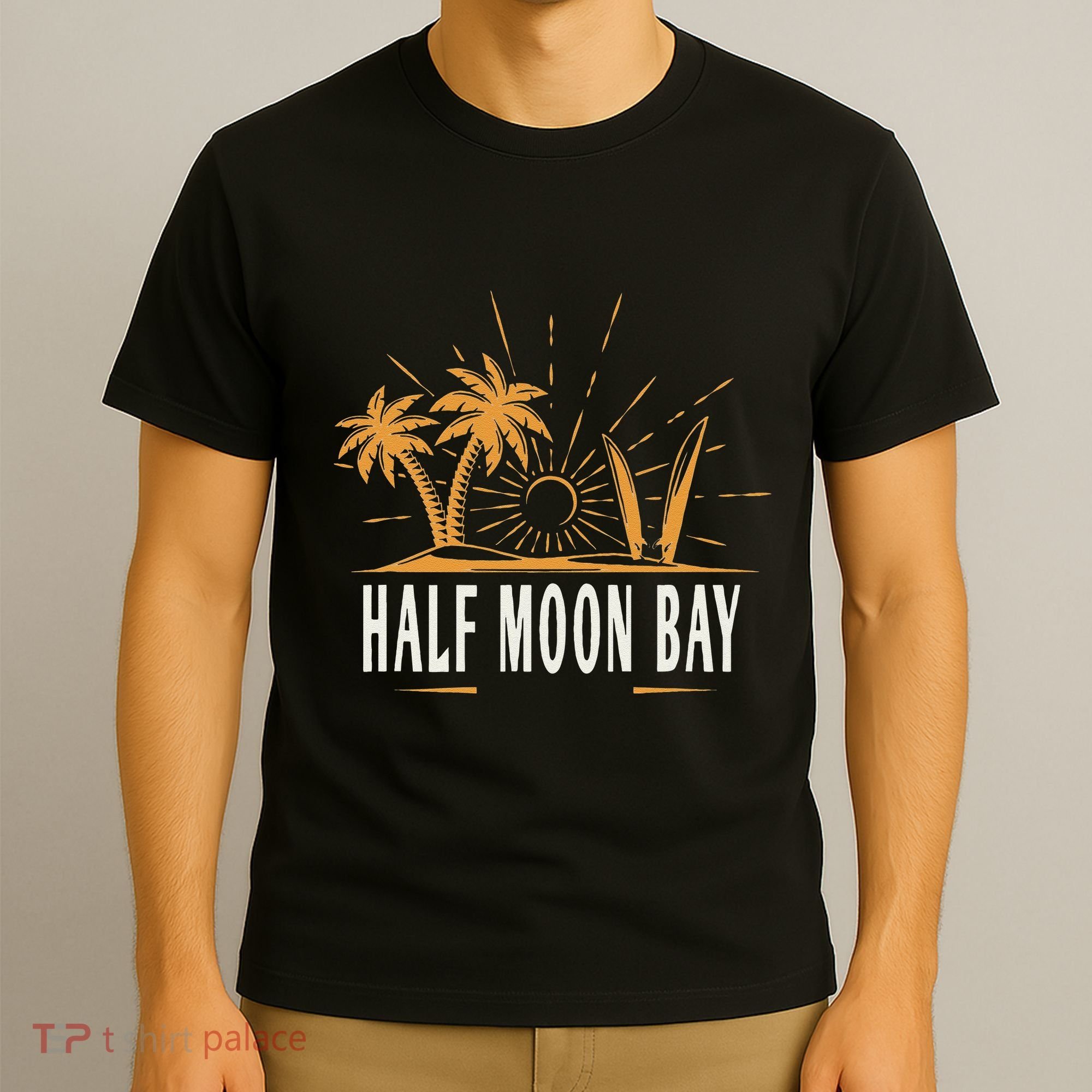 Half Moon Bay California Vintage Beach T-Shirt