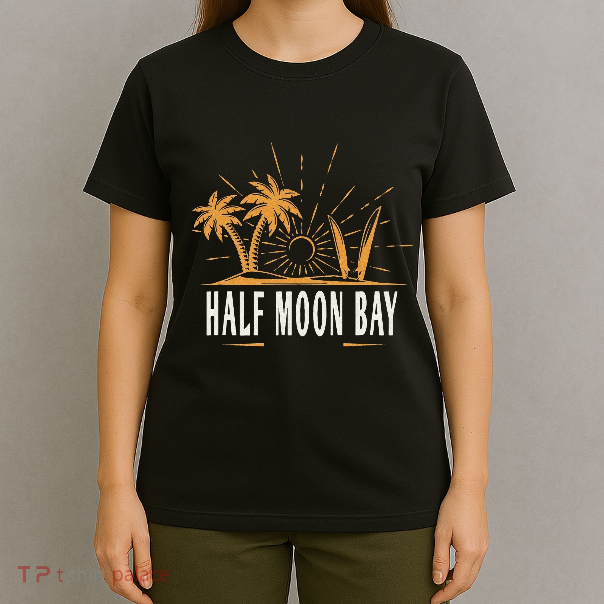 Half Moon Bay California Vintage Beach T-Shirt
