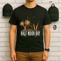 Half Moon Bay California Vintage Beach T-Shirt thumb 6
