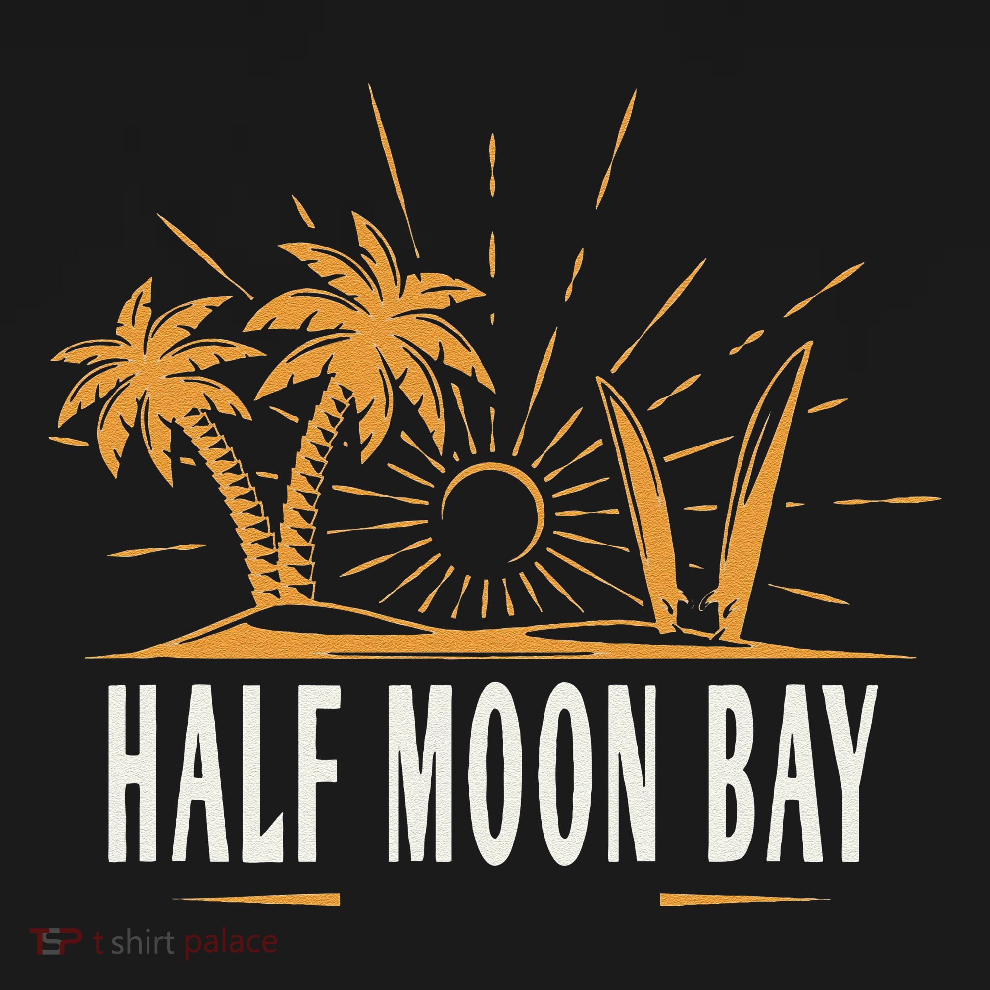 Half Moon Bay California Vintage Beach T-Shirt