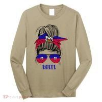 Haitian Messy Bun Haiti Haiti woman flag Proud Long Sleeve Shirt thumb 0