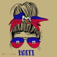 Haitian Messy Bun Haiti Haiti woman flag Proud Sweatshirt thumb 2