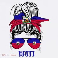 Haitian Messy Bun Haiti Haiti woman flag Proud Women's Tank Top thumb 5