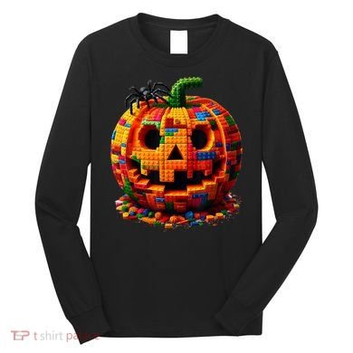Halloween Master Builder Pumpkin Long Sleeve Shirt