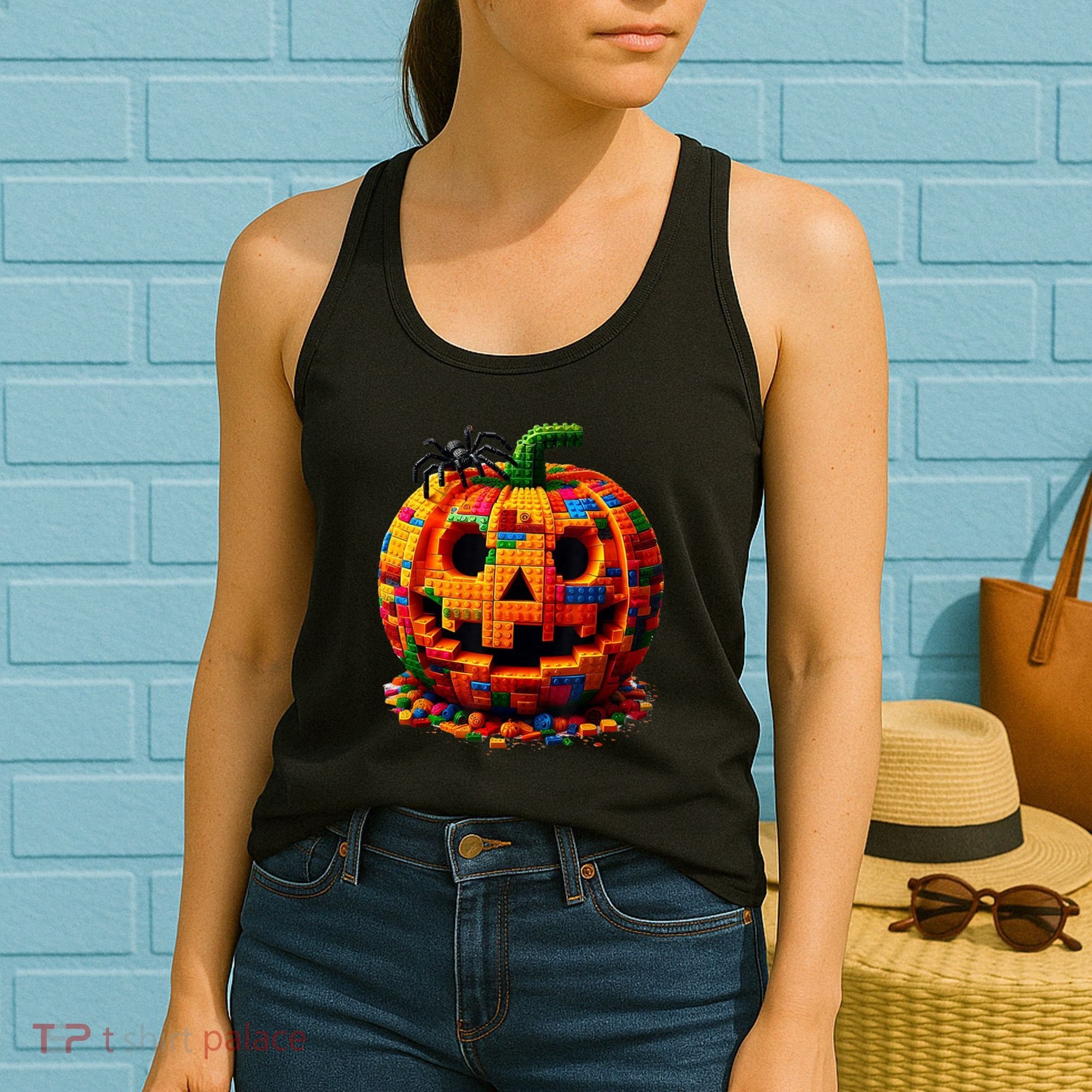 Halloween Master Builder Pumpkin Women's Tank Top
