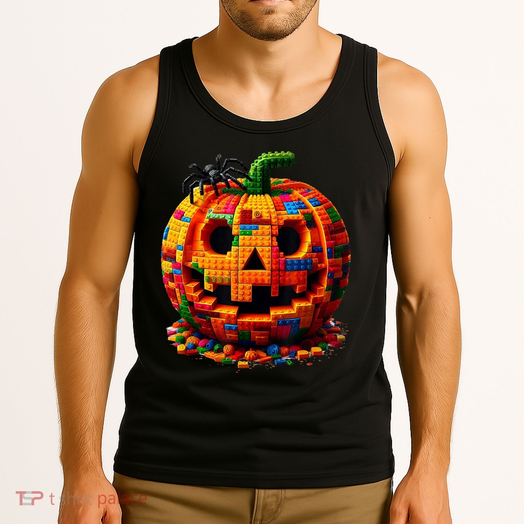 Halloween Master Builder Pumpkin Tank Top