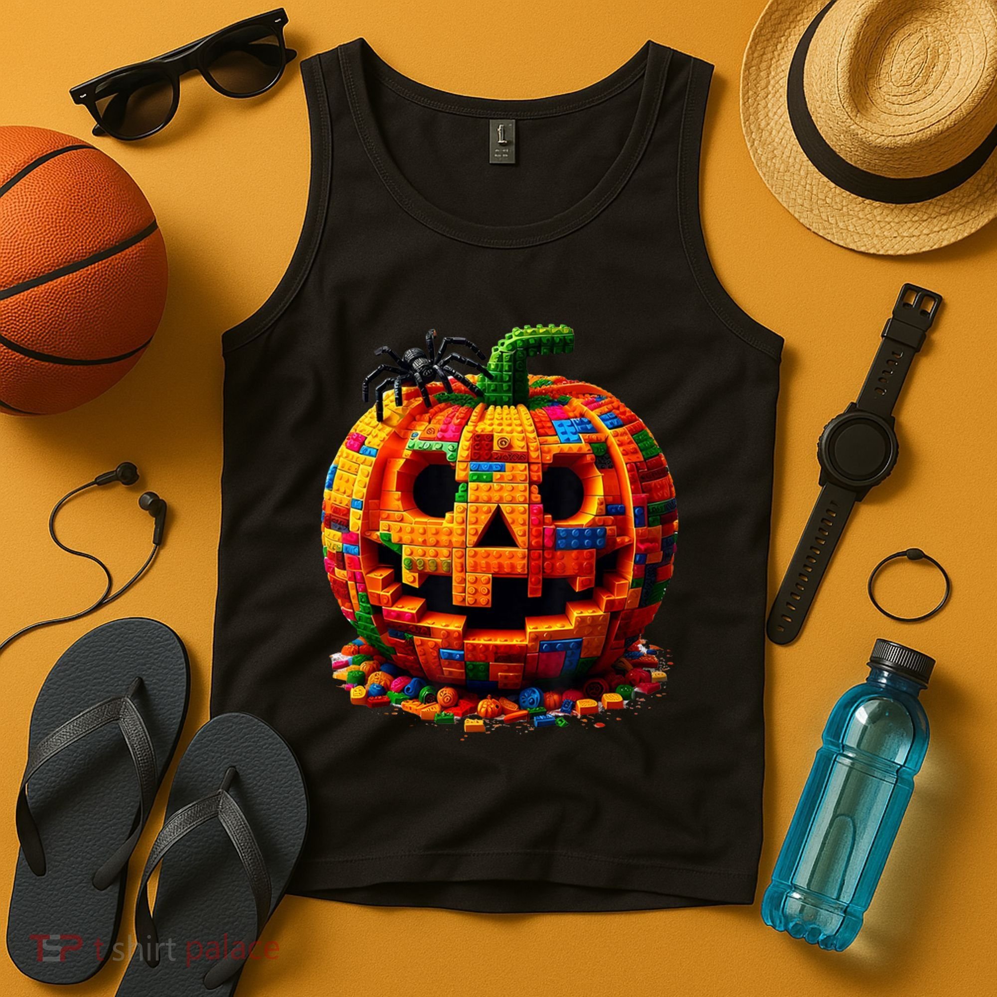Halloween Master Builder Pumpkin Tank Top