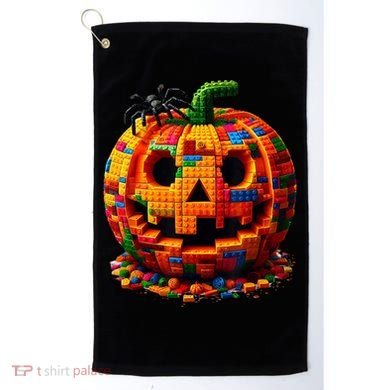 Halloween Master Builder Pumpkin Golf Towel