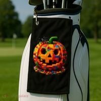 Halloween Master Builder Pumpkin Golf Towel thumb 2