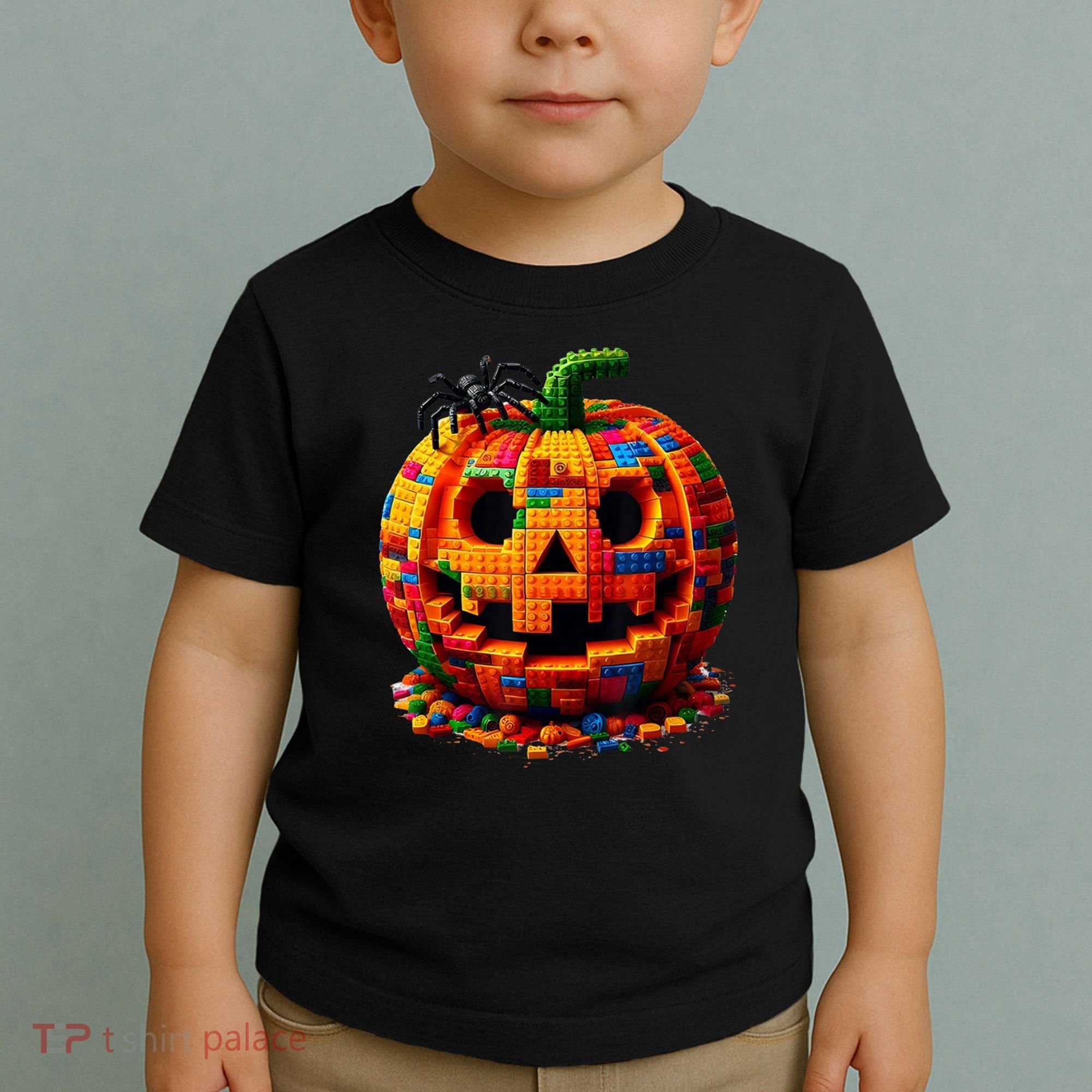Halloween Master Builder Pumpkin Toddler T-Shirt