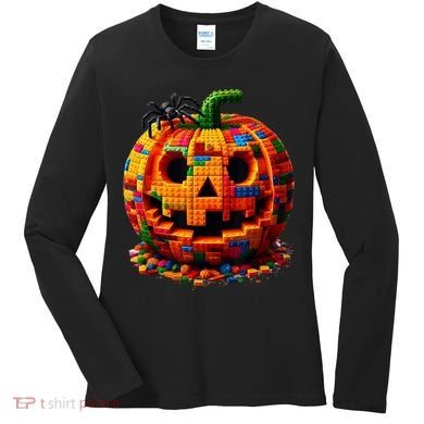 Halloween Master Builder Pumpkin Women's Long Sleeve Shirt