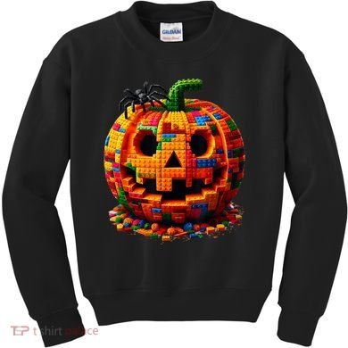 Halloween Master Builder Pumpkin Kids Sweatshirt