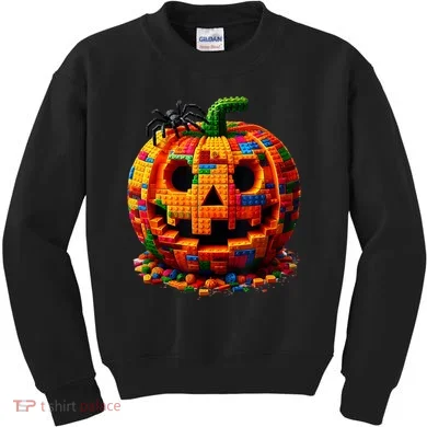 Halloween Master Builder Pumpkin Kids Sweatshirt