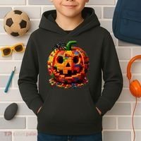 Halloween Master Builder Pumpkin Kids Hoodie thumb 2