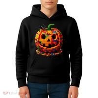 Halloween Master Builder Pumpkin Kids Hoodie thumb 4
