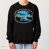 Half Moon Bay Mavericks Beach Surfing Gift Travel Gift Women's Sweatshirt thumb 0