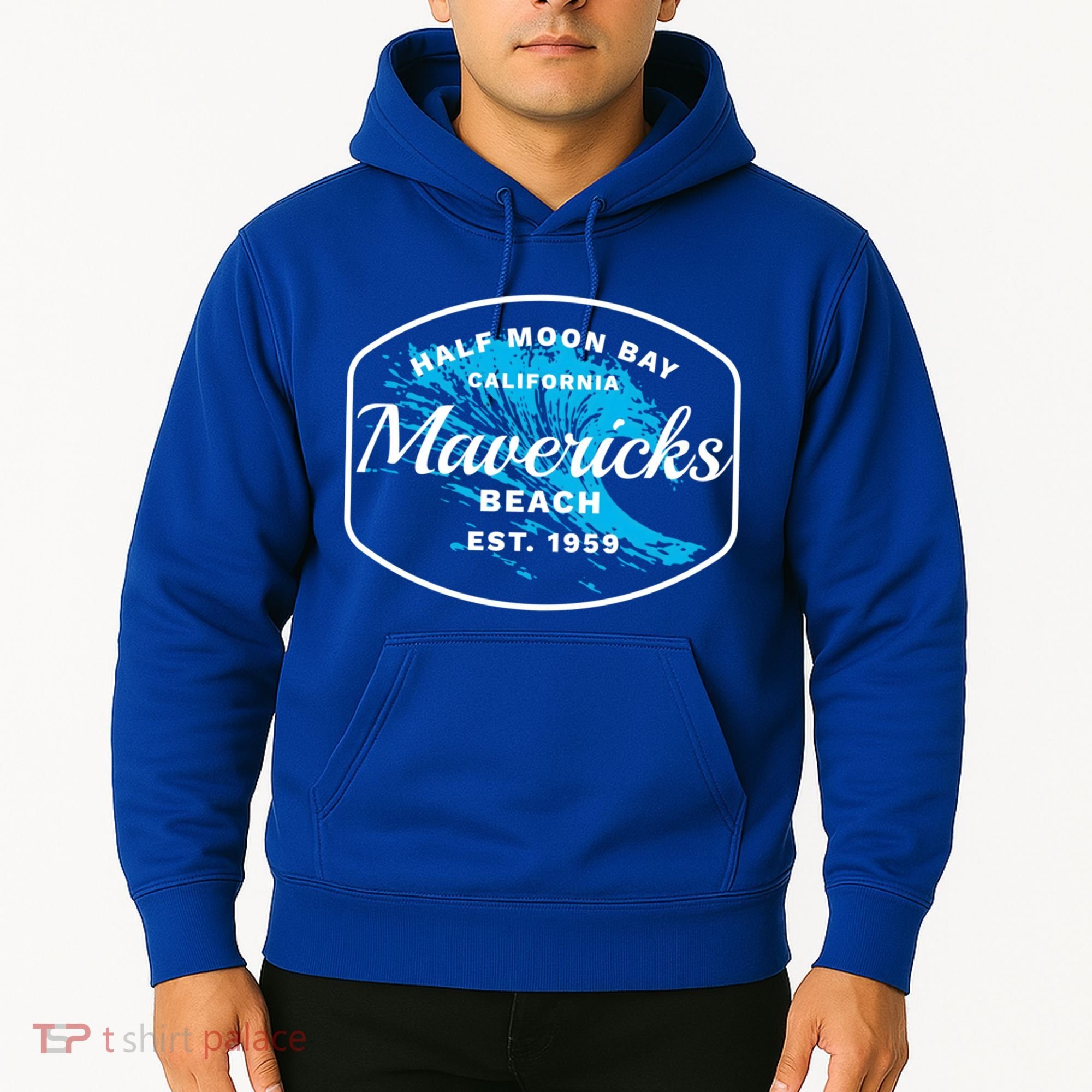 Half Moon Bay Mavericks Beach Surfing Gift Travel Gift Hoodie