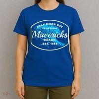 Half Moon Bay Mavericks Beach Surfing Gift Travel Gift T-Shirt thumb 4