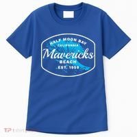 Half Moon Bay Mavericks Beach Surfing Gift Travel Gift Tall T-Shirt thumb 0