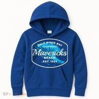 Half Moon Bay Mavericks Beach Surfing Gift Travel Gift Kids Hoodie thumb 0